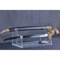 Pirate Cutlass Sword with Ship Hilt and Scabbard