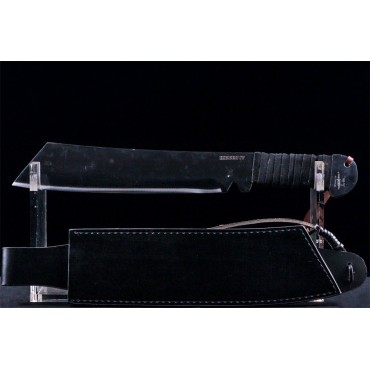 Gil Hibben Rambo IV Machete Knife With Leather Sheath