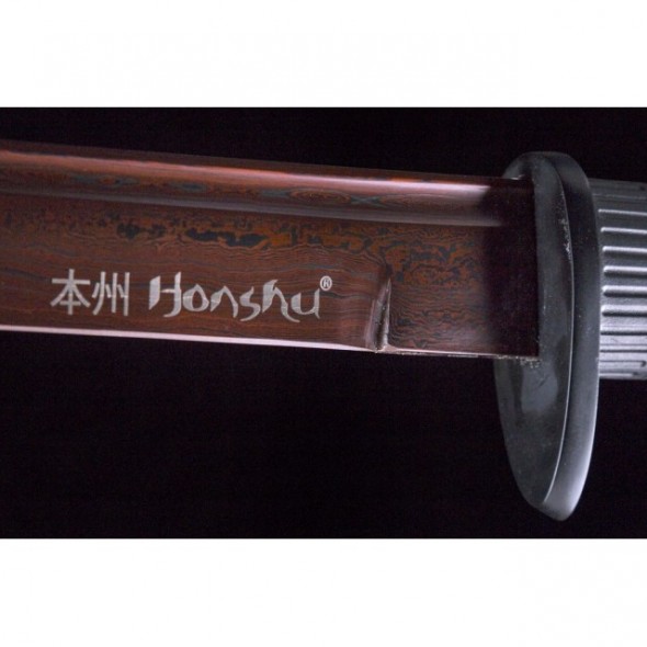 Honshu Boshin Hellfire Damascus Katana Sword