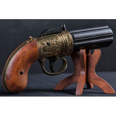 6 Cannons Pepper-Box Revolver England 1840