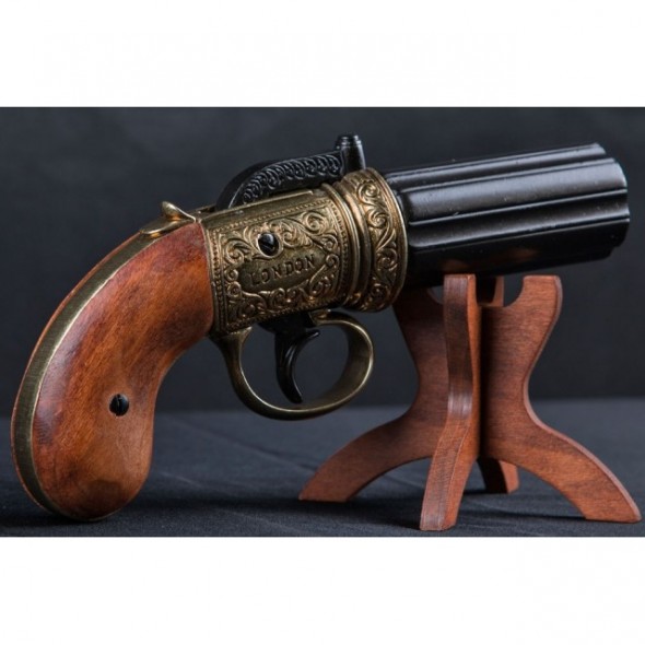 6 Cannons Pepper-Box Revolver England 1840