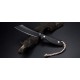 Artisan Tomahawk Fixed Blade with Black & Orange G10 Handle