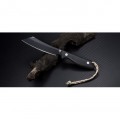 Artisan Tomahawk Fixed Blade with Black & Orange G10 Handle